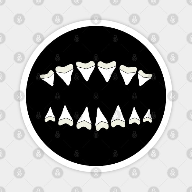 Shark Mouth Mask Design 2 Magnet by BitemarkMedia